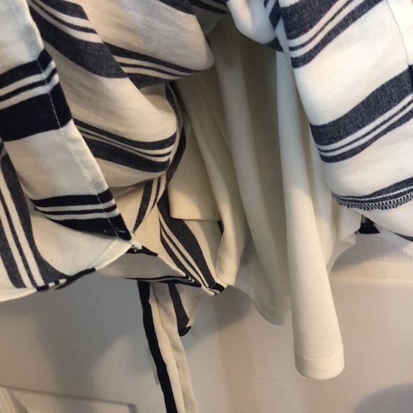 Navy and white striped summer dress - Picture 3 of 3